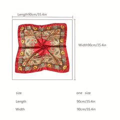 Wealth Tree Print Scarf Bandana for Men and Women