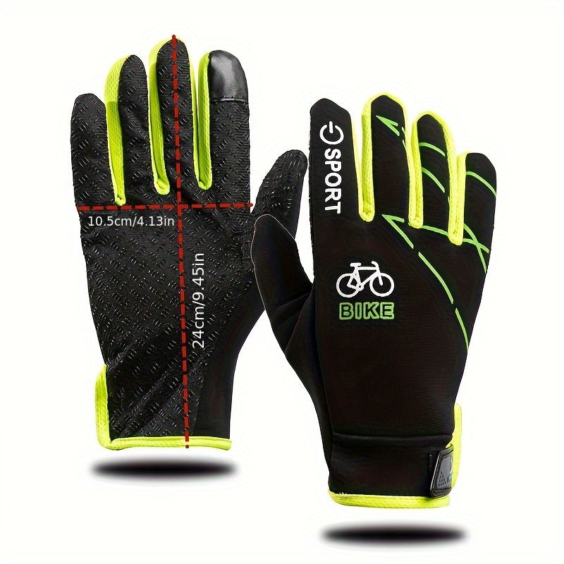 Windproof Touchscreen Cycling Gloves Winter Outdoor Non-slip Gloves