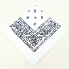 Cashew Nut Bandana Paisley Swirl Print Square Scarf