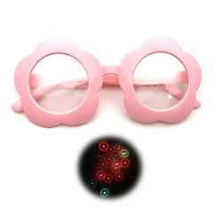 Sunflower Diffraction Glasses Round Sunglasses Colorful Sunnies for Kids