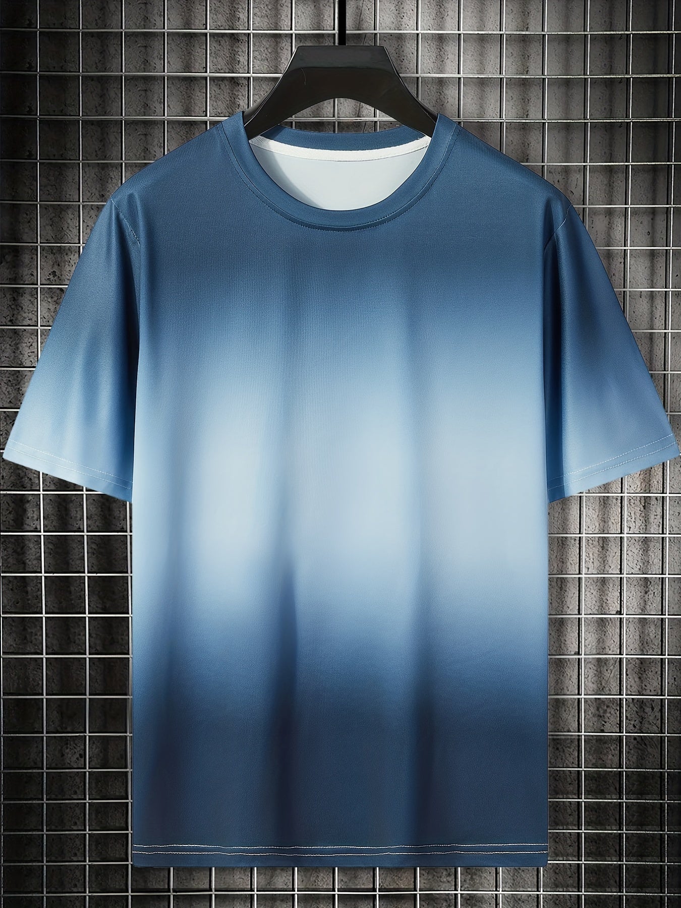 Men's Ombre Short Sleeve T Shirt Comfy Loose Tees