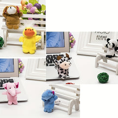 5pcs Random Style Youngsters' Mini Finger Dolls Small Cartoon Animal Finger Toys