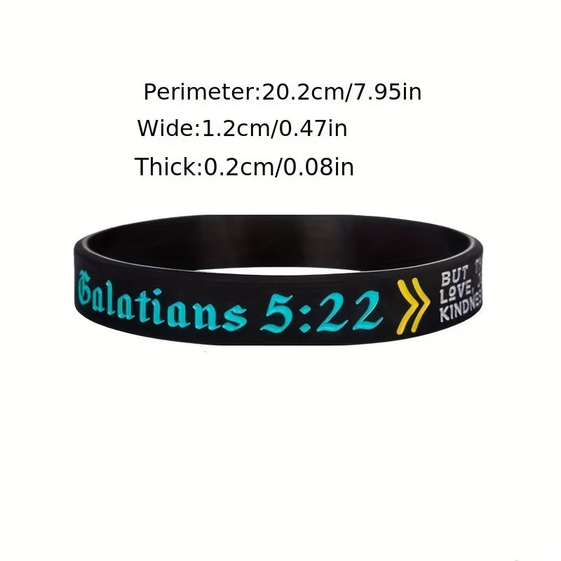 Christian Bible Silicone Bracelet for Praying