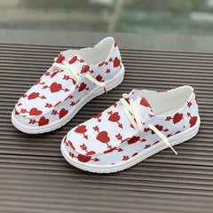 Women's Heart Pattern Skate Shoes