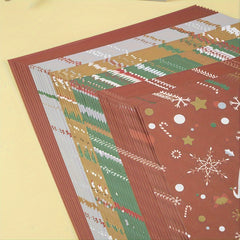 Adult Christmas Elements Double Sided Origami Paper Kit 50 Sheets