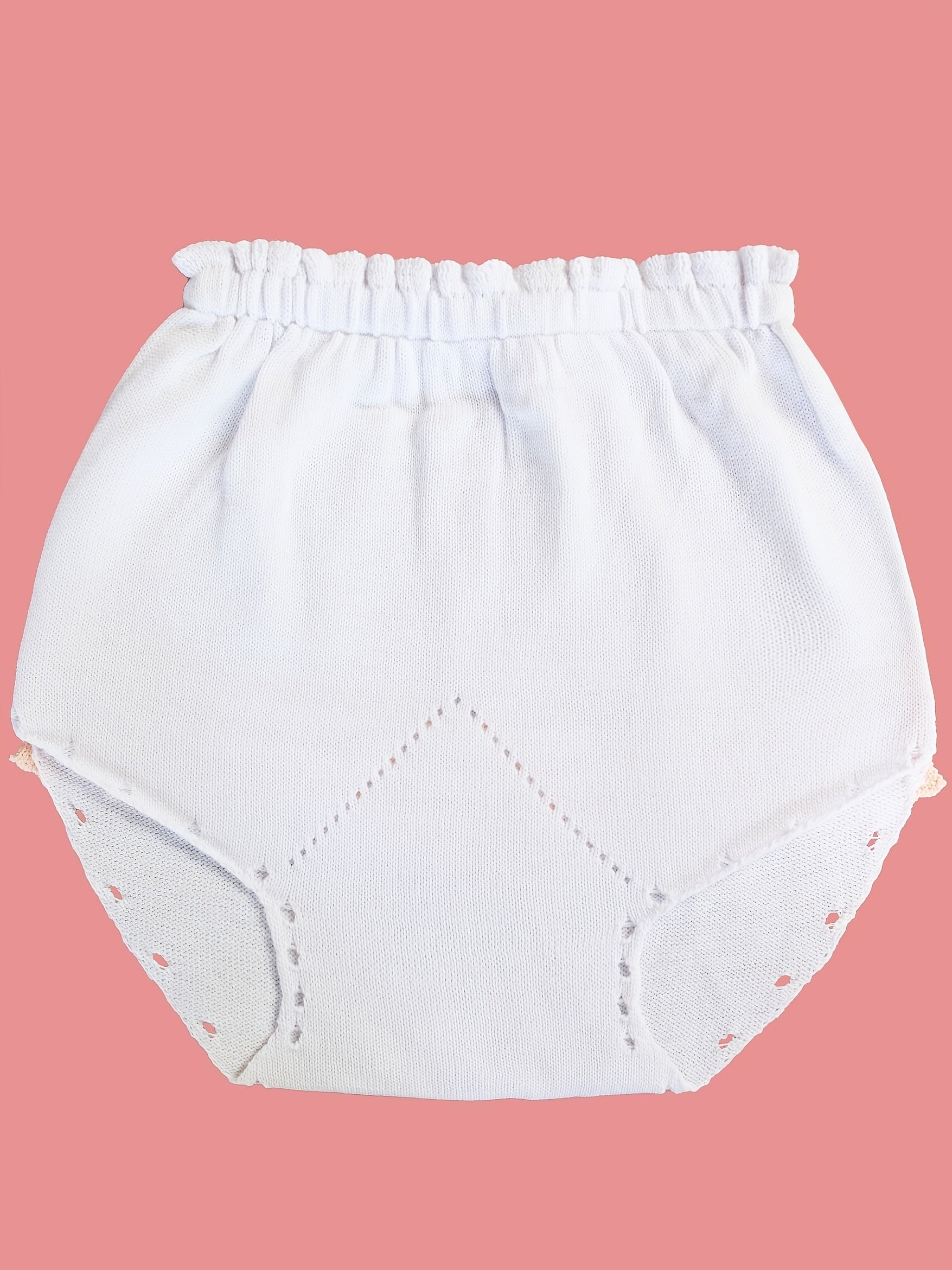 Baby Girls Casual Knit Ruffled Cotton Panties