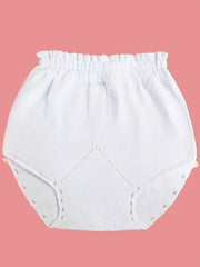 Baby Girls Casual Knit Ruffled Cotton Panties