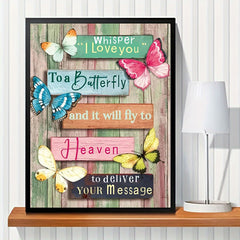 Butterfly Drawing Board Pattern Canvas Painting Poster Prints Home Wall Decor