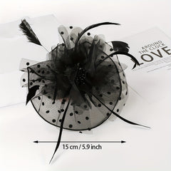 Feather Fascinator Pearl Headband Wedding Tea Party