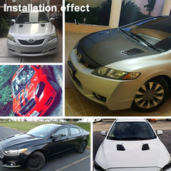 Carbon Fiber Car Air Flow Intake Vent Cover Sticker Decal