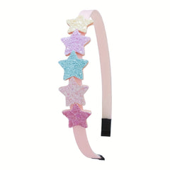 6pcs Sweet Sequin Star Headband Hair Accessories