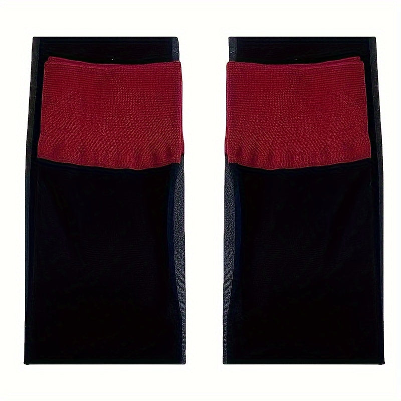 Colorblock Thigh High Stockings Sheer Mesh Over the Knee Socks
