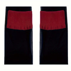 Colorblock Thigh High Stockings Sheer Mesh Over the Knee Socks