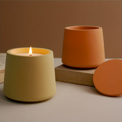 DIY Candle Holder With Lid Gypsum Silicone Mold