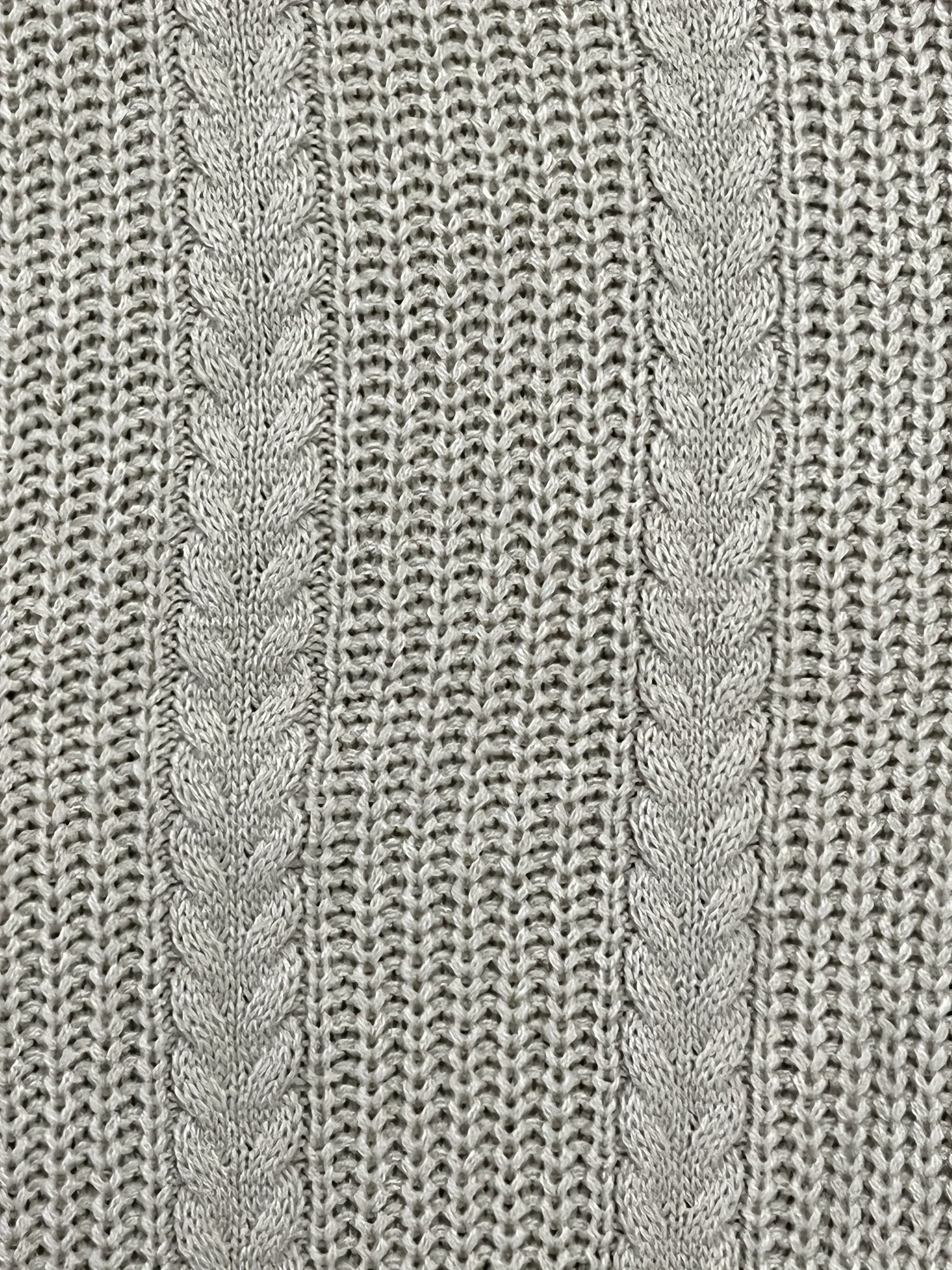 Solid Cable Long Sleeve Open Front Knit Cardigan
