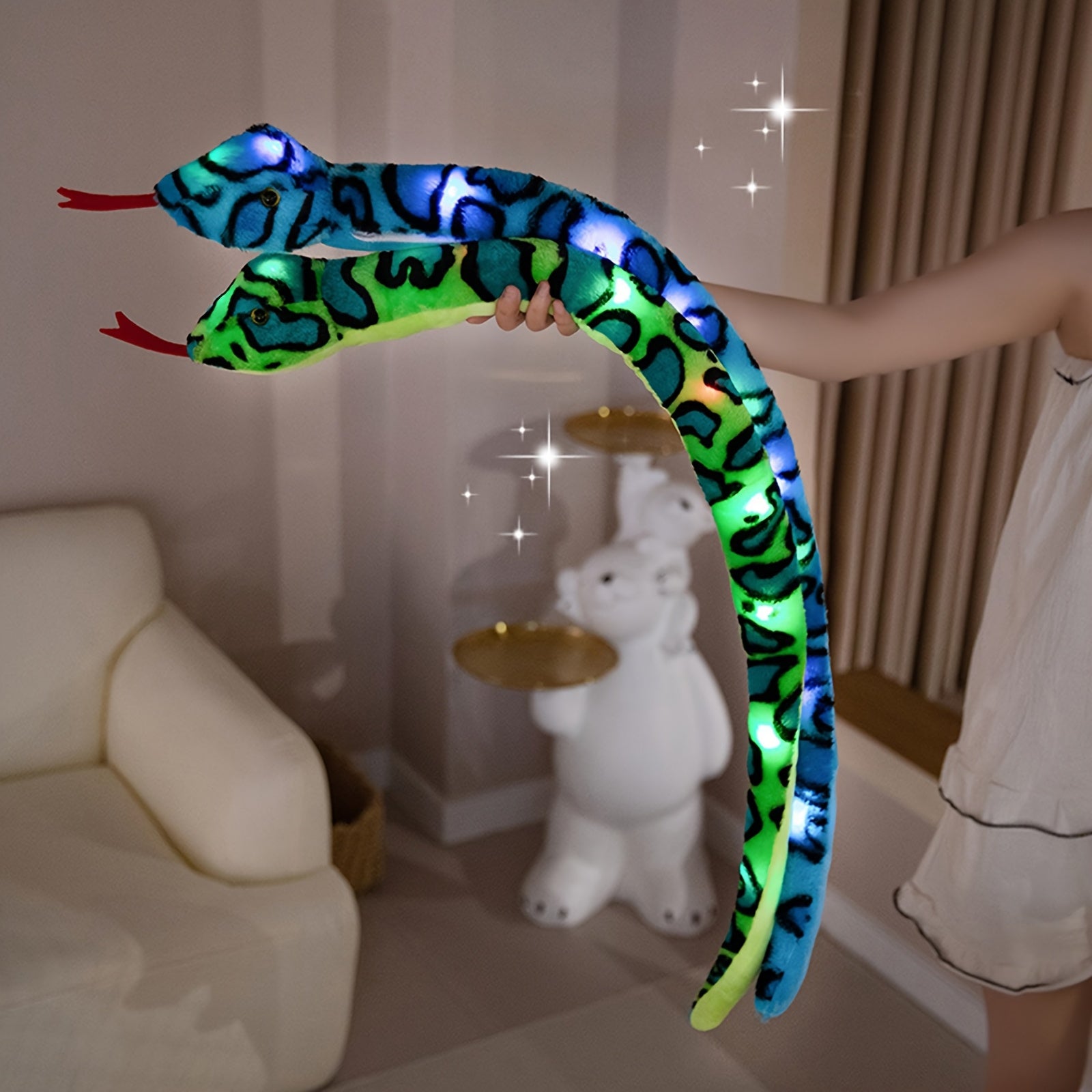 Soft Light-Up Snake Plush Toy 39.4inch