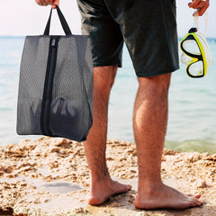 Waterproof Portable Shoe Storage Bag with Handle Zipper