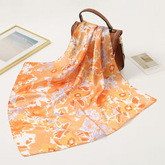 Floral Pattern Printed Vintage Scarves Small Headband Scarf Headscarf