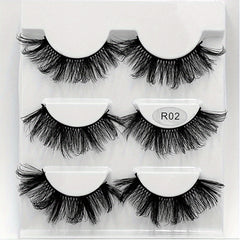 Thick 3D Crisscross False Eyelashes Long Mink Lashes For Women