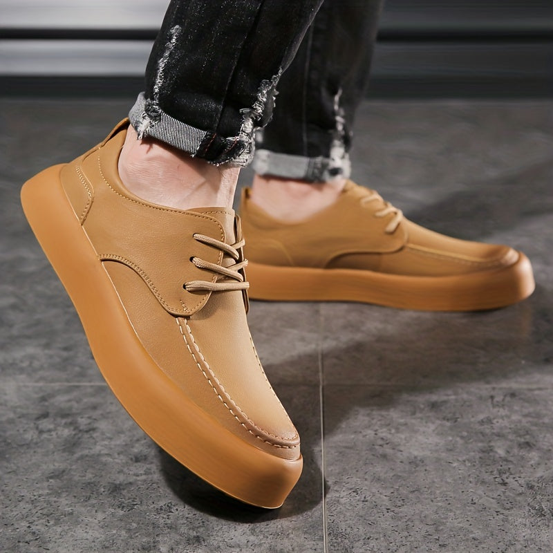 Men's Outdoor Lace Up Sneakers, Casual Walking Shoes