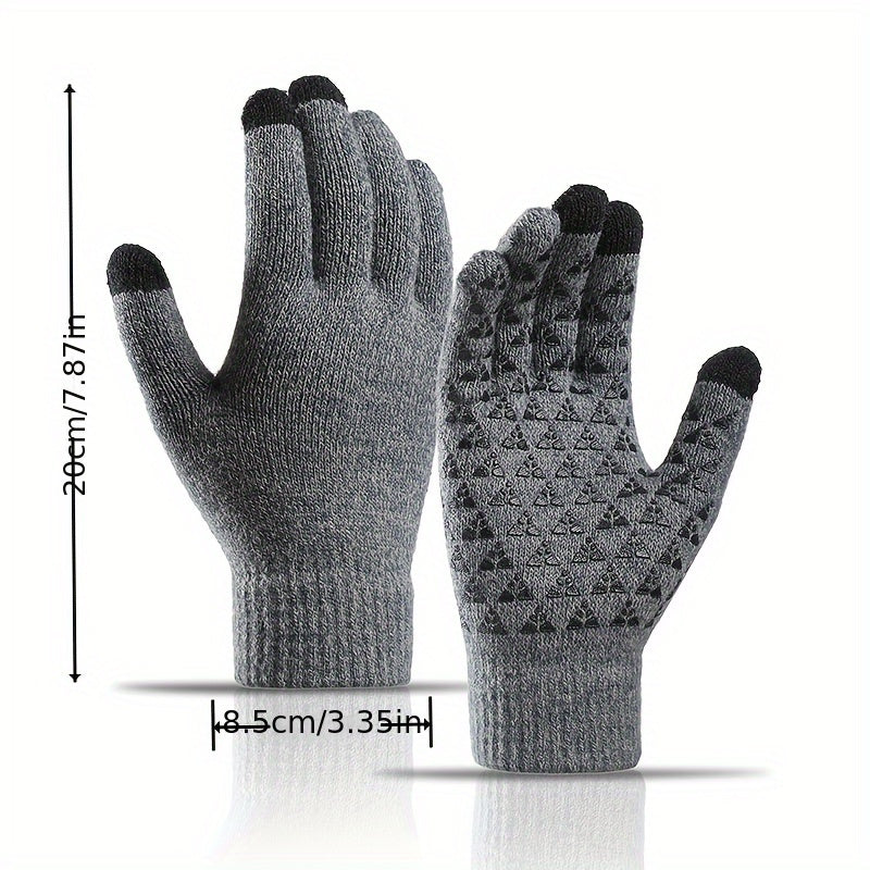 Touch Screen Knitted Gloves Winter Warm Couples Gloves