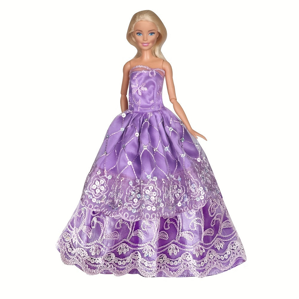 5 Pcs Doll Clothes Wedding Gowns Party Dresses For 29 21 Cm Girl Doll