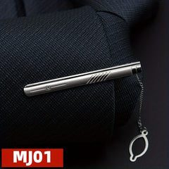 Men's Formal Silver Tie Clip Business Collar Clip