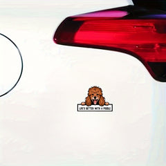 Poodles Reflective Car Window Stickers