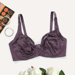 Lace Push Up Bra Breathable Bow Tie Women's Lingerie