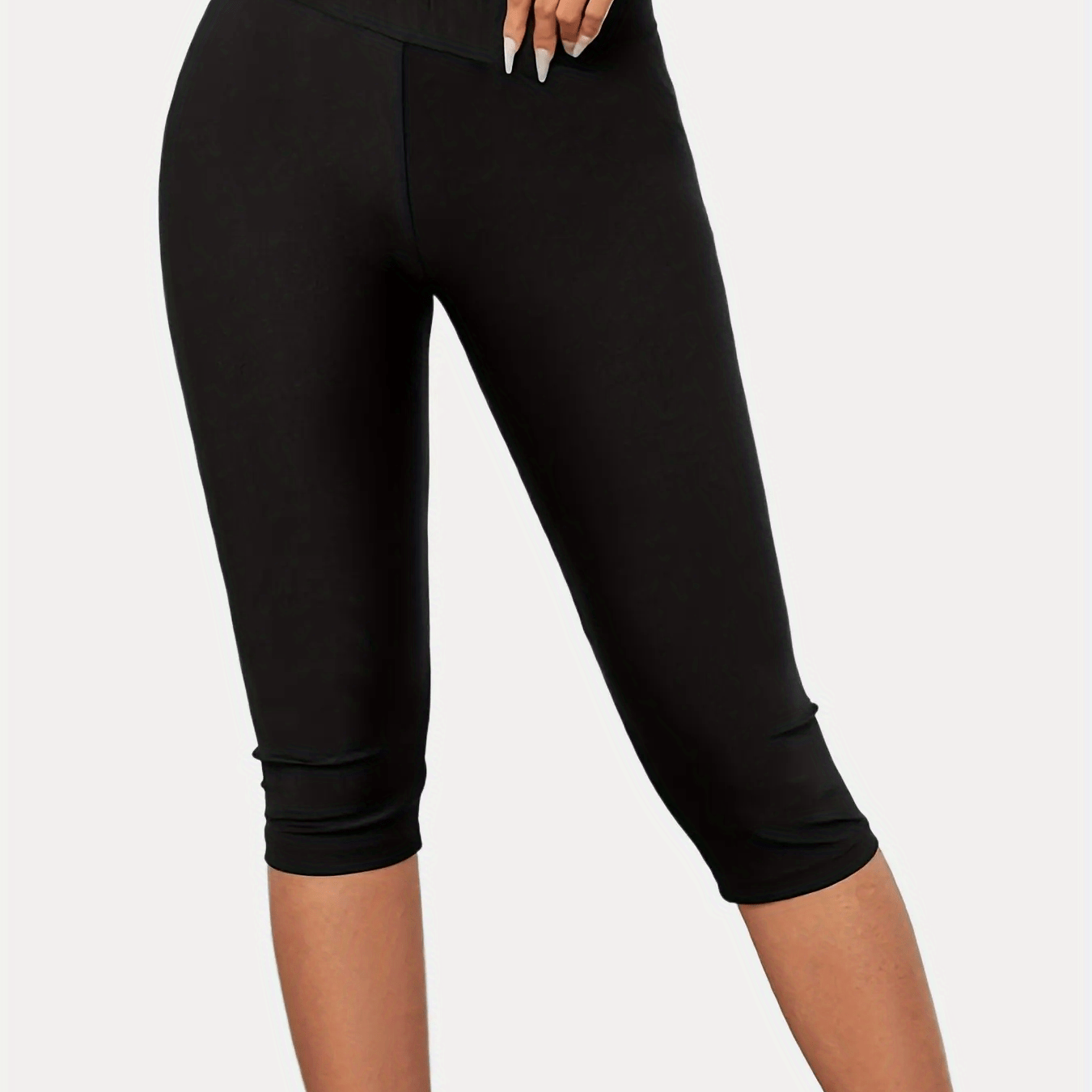 High Waist Comfy Swim Bike Cropped Pants