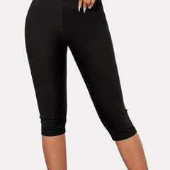 High Waist Comfy Swim Bike Cropped Pants