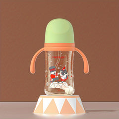 6 Month High Temp Resistant Milk Bottle - Anti Fall & Anti Flatulence