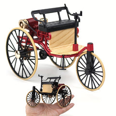 1/12 Vintage Classic Car No 1 Alloy Model Ornament Tricycle Holiday Gift