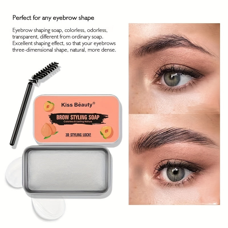 Clear Peach Eyebrow Gel for Natural Styling