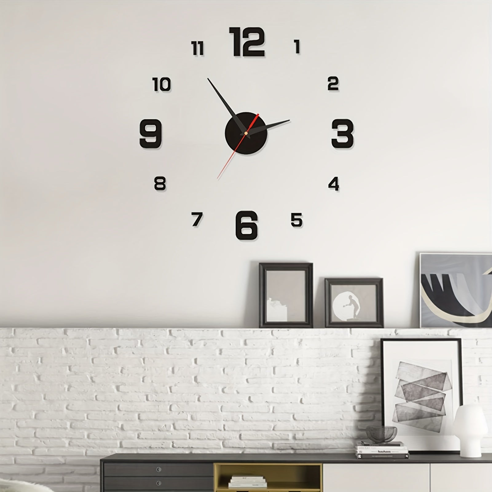 Nordic Luminous Wall Clock Mute Decorative Punch for Living Rooms