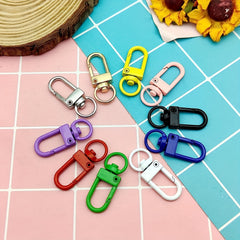 40pcs Metal Keychain Lobster Clasps Swivel Lanyards Snap Hook Key Ring
