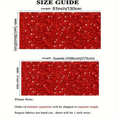 Velvet Sequin Fabric for DIY Sewing Table Runner Curtain Wedding Dress