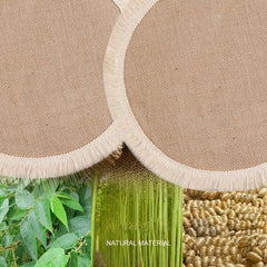 Bohemian Style Round Polyester Coaster Wedding Table Mat