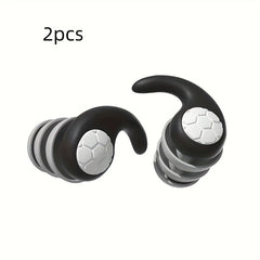 2pcs Waterproof Earplugs for Sleeping Swimming & Travel