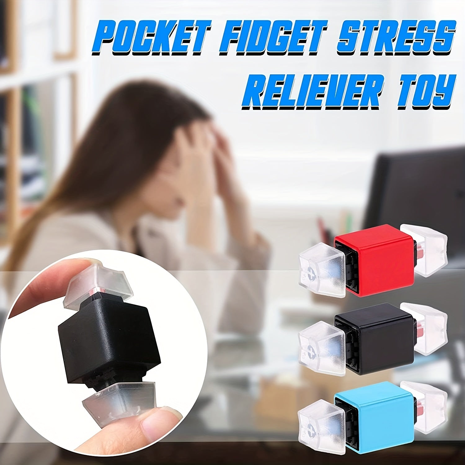 Portable Fidget Keyboard for Adults - Stress Relief Decompression Toy