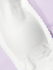 Women's Wireless Bra with Lace Trim