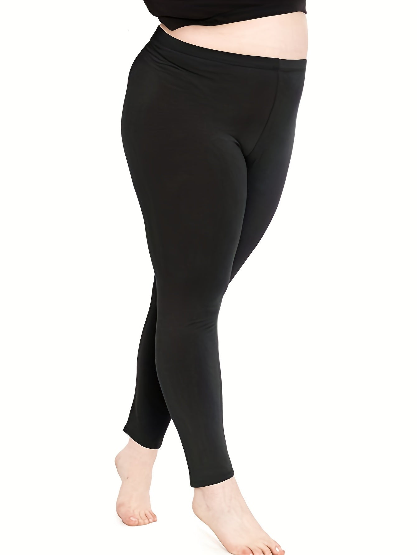 Sporty Leggings Women's Plus High Rise Yoga Leggings
