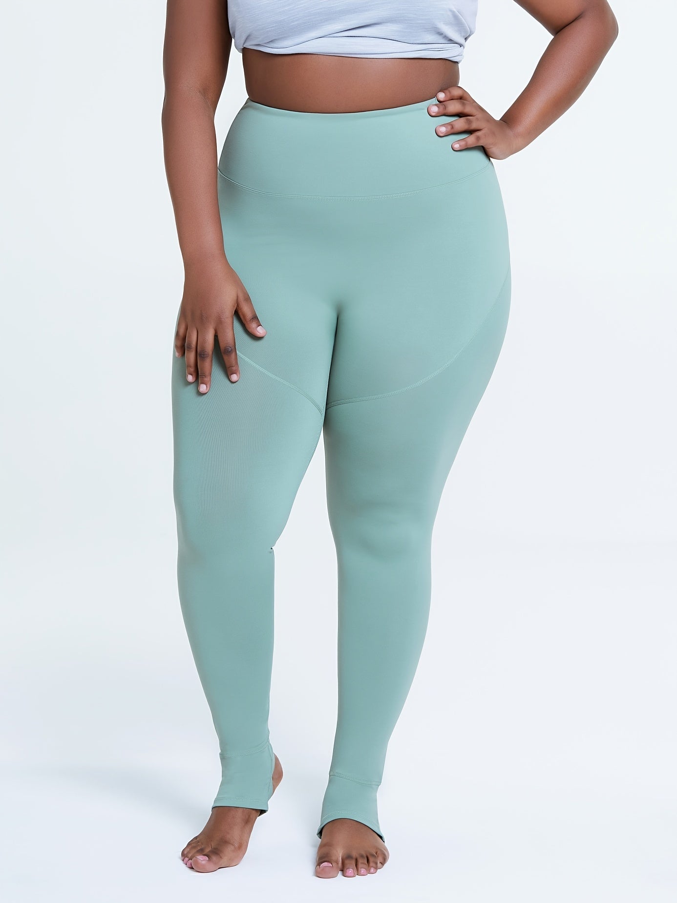 High Rise Sports Leggings Women's Plus Running Yoga Pants