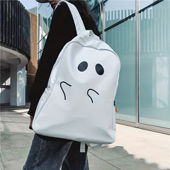 Ghost Shape Backpack Large Capacity PU Leather Backpack