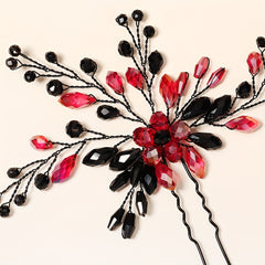 4pcs Crystal U Shaped Hairpin Vintage Bridal Hair Accessories