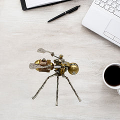 Steampunk Mechanical Bee 3D Puzzle Golden Metal Insect Model Kit