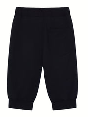 Men's Solid Color Knee-Length Drawstring Shorts for Summer
