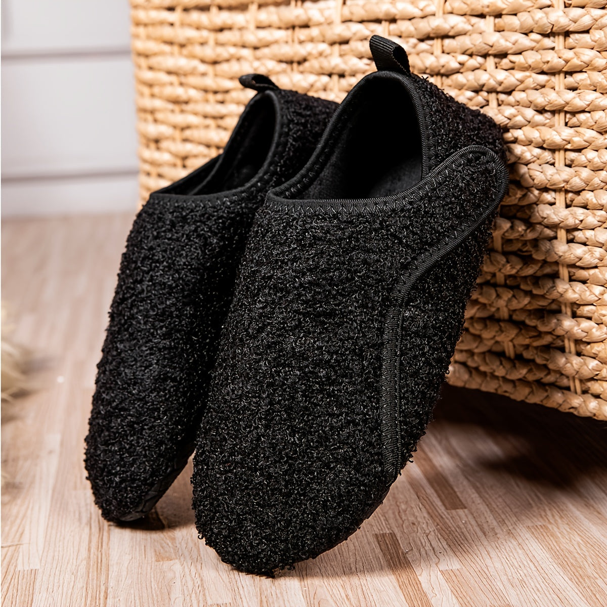 Men's Cozy Fleece Indoor Sock Slippers