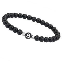Letter Beaded Bracelet Agate 26-Letter Bracelet