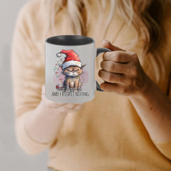 Christmas Cat Printed Coffee Mug 11oz - Ceramic Water Cup Christmas Gift